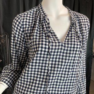 HOST PICK! J Crew Gingham Linen Long Top
